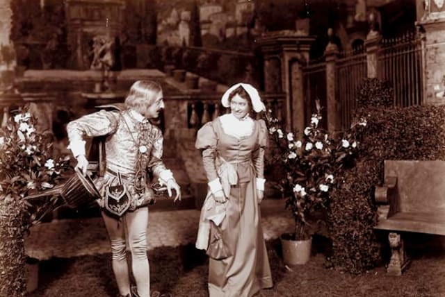  FERDINAND GOTTSCHALK & Jessie Busley in ‘Twelfth Night,’ Broadway, New Theatre. (photo credit: Wikimedia Commons)