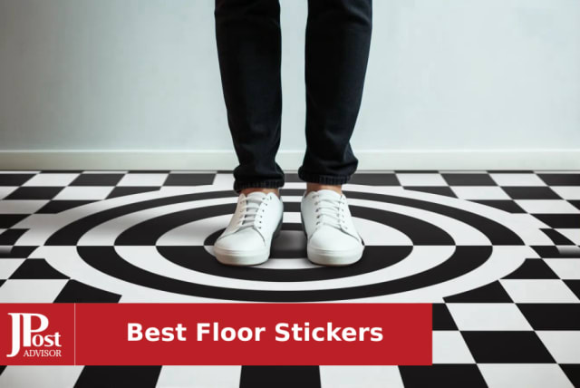 10 pcs Simple style printing self-adhesive non-slip floor stickers