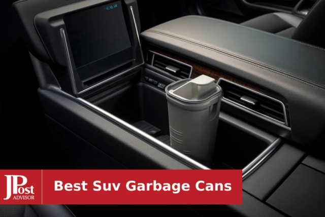 Car Trash Can with Lid - Car Trash Bag Hanging with Storage Pockets  Collapsible and Portable Car Garbage Bin 