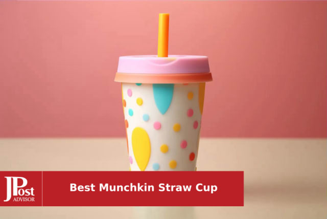 Munchkin Simple Clean Straw Cup, 10 Ounce, Pink/Blue, 2 Pack