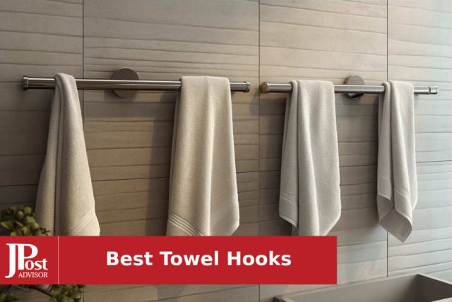 10 Fun Things to Hang from Bathroom Hooks  Bathroom towel decor, Hang  towels in bathroom, Hand towels bathroom
