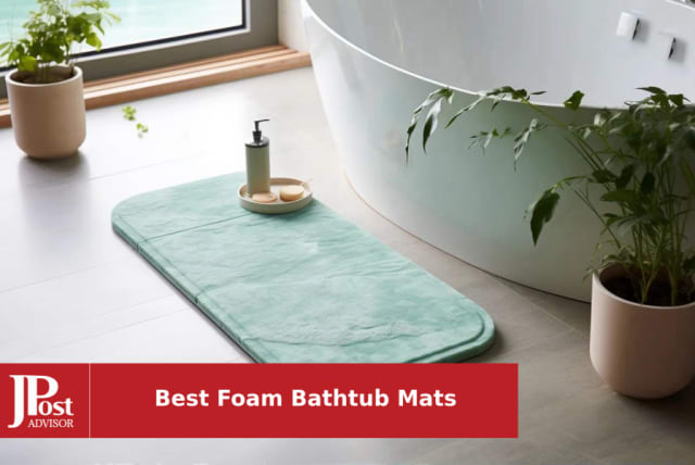 36x17 Bath Tub Mat Anti Slip Machine Washable Antibacterial Bathroom Floor  Mat