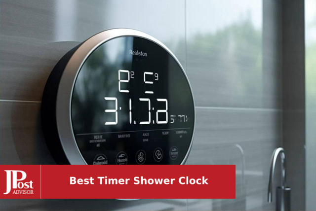 dretec Digital Timer Kitchen Timer Water Proof Shower Timer Shower Clock Bathroom Magnetic Backing, White, Officially Tested in Japan (1 Starter