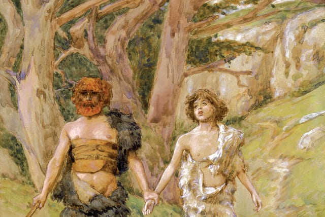 'Cain leadeth Abel to death' by James Tissot, c. 1900 (photo credit: JAMES TISSOT/WIKIPEDIA)