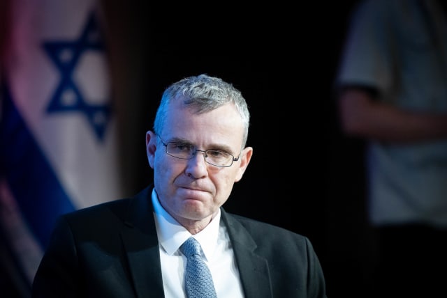  Israeli Minister of Justice Yariv attends the Mida conference at the Begin Heritage Center, in Jerusalem, on September 5, 2023. (photo credit: Chaim Goldberg/Flash90)