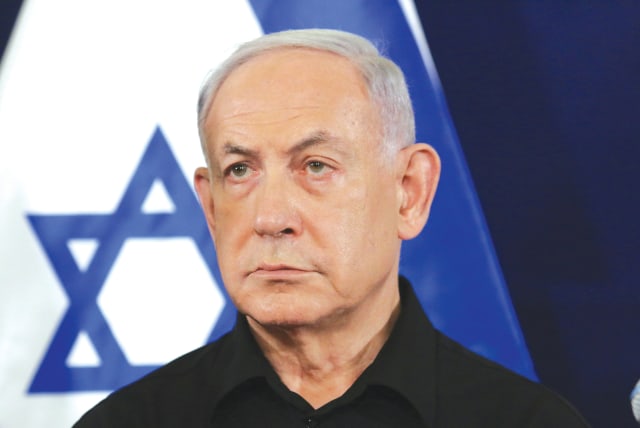  PRIME MINISTER Benjamin Netanyahu attends a news conference in Tel Aviv last month.