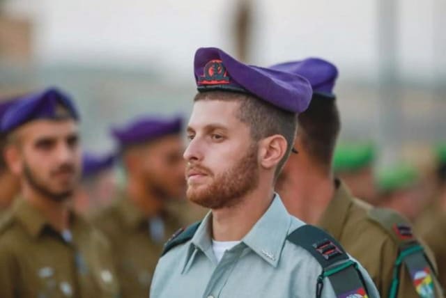  CAPT. DAN KATZIR, a Givati commander, helped fight terrorists on Oct. 7 and then trained to fight in Gaza.  (photo credit: IDF SPOKESPERSON'S UNIT)