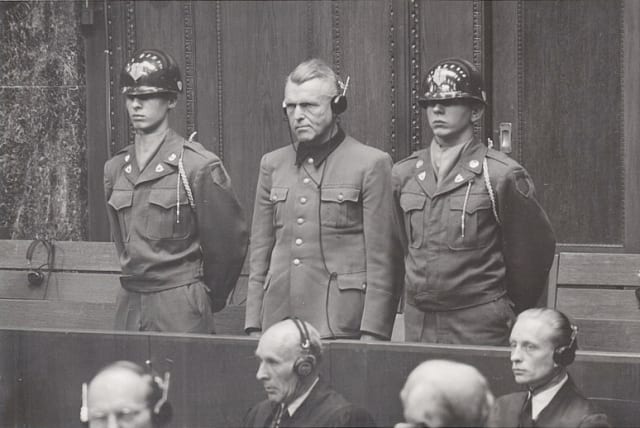  Karl Genzken during his sentencing in the Nuremberg Doctors' Trial in 1947. (photo credit: PUBLIC DOMAIN)