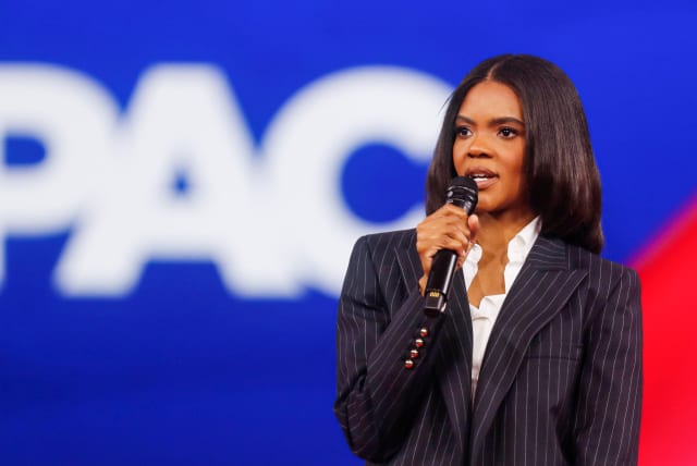  Conservative talk show host Candace Owens speaks during at the Conservative Political Action Conference (CPAC) in Orlando, Florida, U.S. February 25, 2022. (photo credit: REUTERS/OCTAVIO JONES)