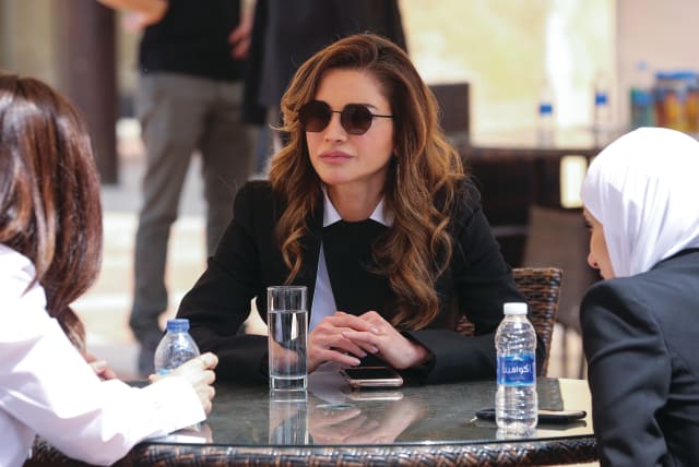  QUEEN RANIA of Jordan: ‘No evidence.’  (photo credit: Khalil Mazraawi/AFP via Getty Images)