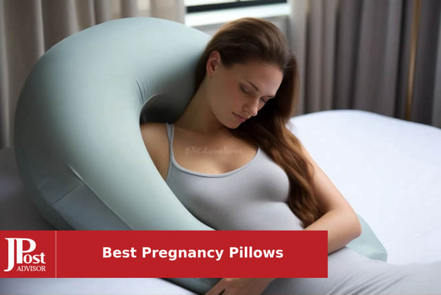 Pharmedoc Pregnancy Pillows, U-Shape Full Body Pillow - Jumbo Size Grey