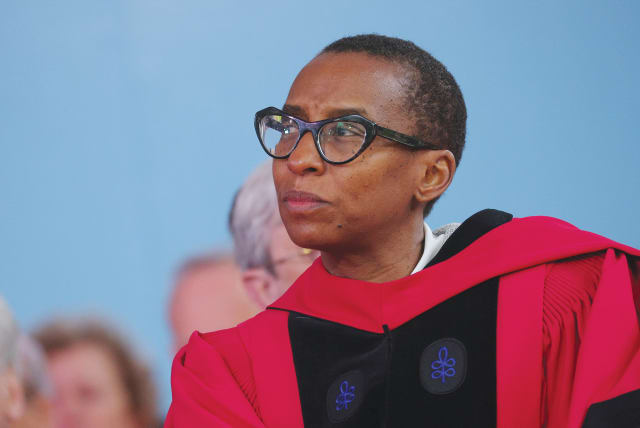  THEN-INCOMING PRESIDENT of Harvard University Claudine Gay attends commencement exercises, this past May. (photo credit: BRIAN SNYDER/REUTERS)