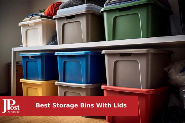 Iris Usa 4 Pack 24.5qt Plastic Storage Bin Tote Organizing