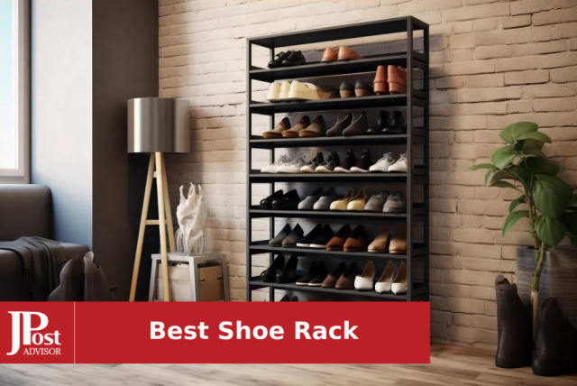 OYREL Shoes Rack 10 Tier Tall Shoe Rack Narrow Shoe Rack with