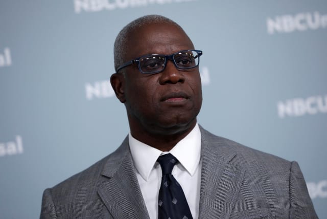  Actor Andre Braugher from the NBC series "Brooklyn Nine-Nine" poses at the NBCUniversal UpFront presentation in New York City, New York, U.S., May 14, 2018. (photo credit: Mike Segar/Reuters)