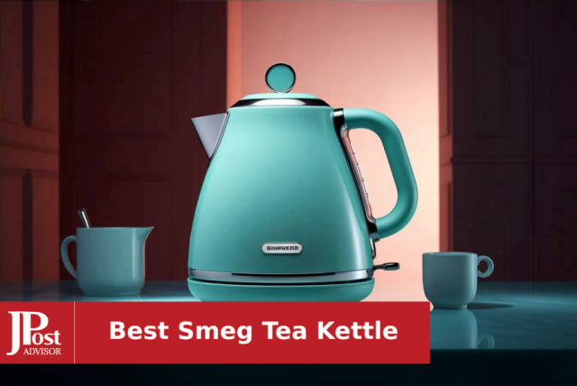 Smeg Electric Tea Kettle- Good Condition- Teal Blue Color Retro Style