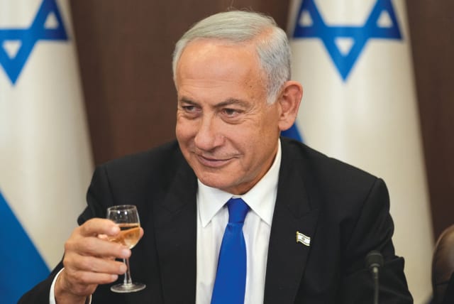  PRIME MINISTER Benjamin Netanyahu last year: It all seems so long ago – especially Netanyahu talking about the quietest security decade in Israel’s history.  (photo credit: Ariel Schalit/Pool; Abir Sultan/Pool)