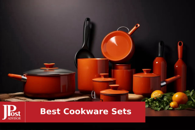 Carote Nonstick Cookware Sets, 17 Pcs Granite Non Stick Pots and Pans Set  with Removable Handle