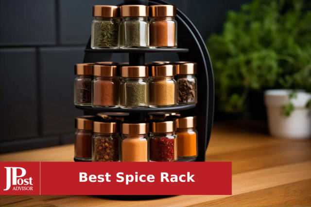 VITEVER Spice Rack with 28 Spice Jars, Organizer for Cabinet, Spice Jars  with Labels, Chalk Marker and Funnel, 4 Tier, Countertop, Pantry, Cupboard