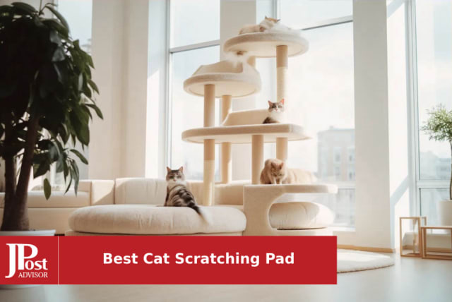 FUKUMARU Cat Scratcher Mat, 23.6 x 15.7 inch Natural Sisal Cat Scratch Mats, Horizontal Cat Floor Scratching Pad Rug, Protect