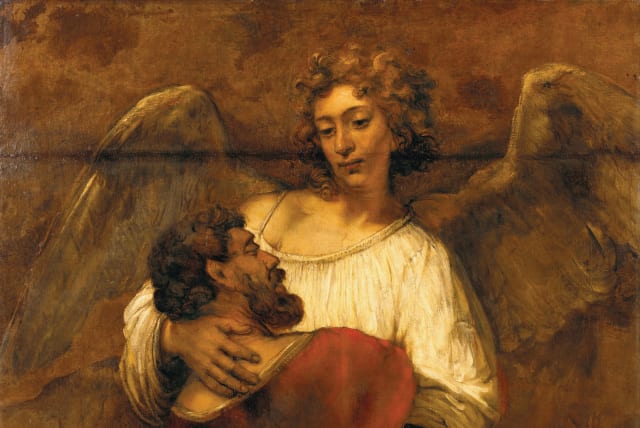  JACOB WRESTLES with the angel of Esau as painted in 1659 by Rembrandt. When Joseph disappeared, Jacob was so angry that for over 20 years he did not talk to God, says the writer. (photo credit: Wikimedia Commons)