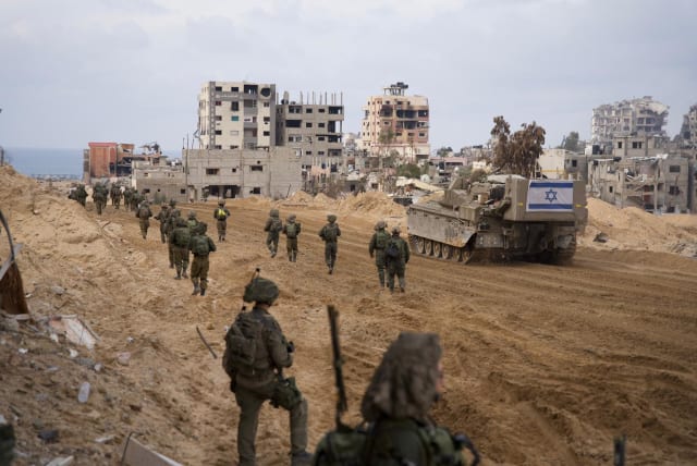  IDF soldiers operate in the Gaza Strip, January 2024. (photo credit: IDF)