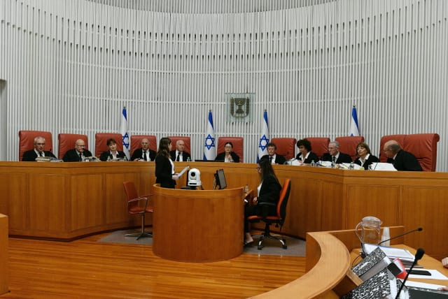  Hearing at the High Court of Nazareth, the Supreme Court, September 28, 2023 (photo credit: REUVEN CASTRO)