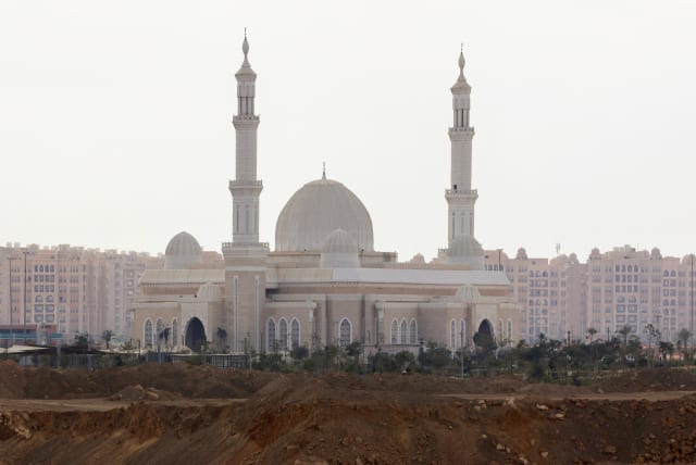  A general view of buildings and a mosque in the New Administrative Capital (NAC) east of Cairo, Egypt, December 26, 2023. (photo credit: MOHAMED ABD EL GHANY/REUTERS)