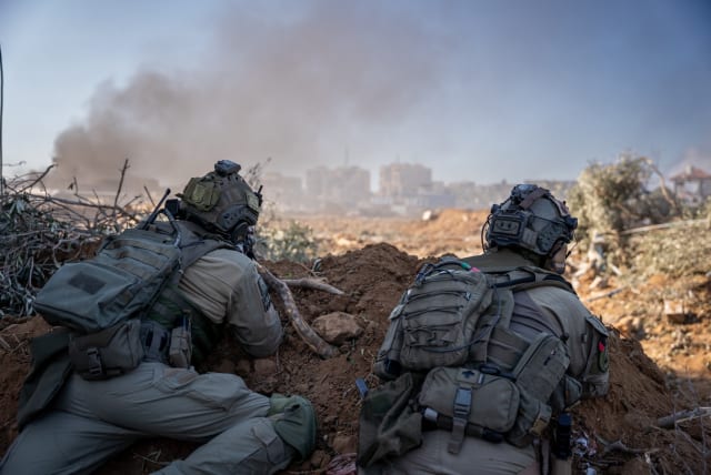  IDF troops operating in the Gaza Strip. January 7, 2023. (photo credit: IDF SPOKESPERSON'S UNIT)