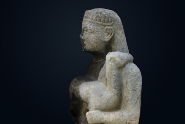  Statue found at the site of Artemis's temple. (photo credit: Swiss School of Archaeology in Greece)