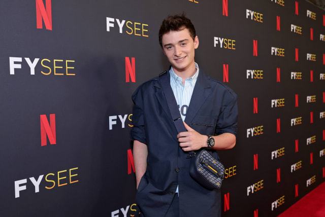  Noah Schnapp attends Netflix's Stranger Things ATAS Official Screening at Raleigh Studios Hollywood on May 27, 2022 in Los Angeles, California. (photo credit: Emma McIntyre/Getty Images for Netflix))
