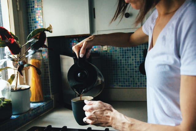  POUR YOURSELF a cup of coffee (or tea) and get the week going. (photo credit: Kelly Sikkema/Unsplash)