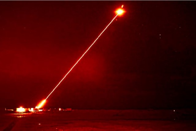  The United Kingdom's DragonFire laser. (photo credit: UK Defense Ministry)