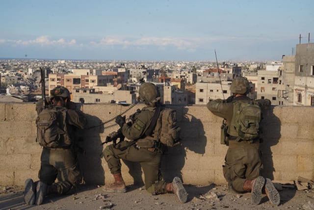   The Kfir Brigade operates in Khan Yunis in the Gaza Strip January 22, 2024 (photo credit: IDF SPOKESPERSON'S UNIT)
