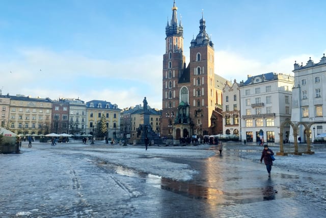  Krakow's famous market square (photo credit: @MarkDavidPod   )