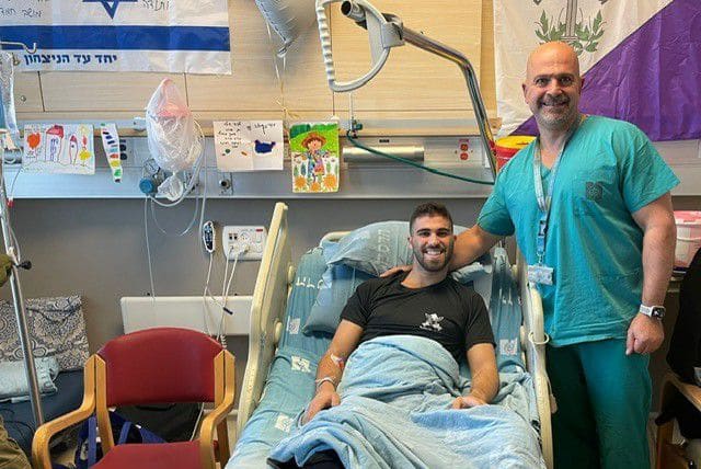  Photo of Shilo Segev, recovering at Hadassah-University Medical Center  (photo credit: Hadassah-University Medical Center)