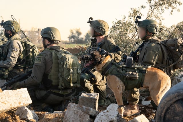  IDF troops operate in southern Gaza, January 26, 2024 (photo credit: IDF SPOKESPERSON'S UNIT)