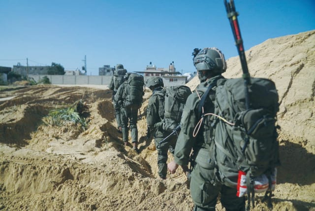  IDF SOLDIERS operate in the Gaza Strip last week. This war has returned us to 1948-49, if not further, but Palestinians and Israelis, in some ways, get a do-over, the writer argues. (photo credit: IDF)