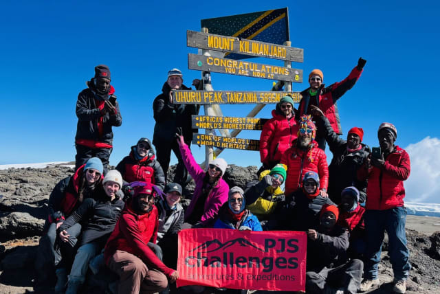  At the top of Africa with PJS Challenges (photo credit: Courtesy)