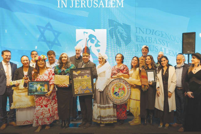  THE OPENING of the first-ever Indigenous Embassy, hosted by the Friends of Zion Museum, in Jerusalem. (photo credit: YOSSI ZAMIR)