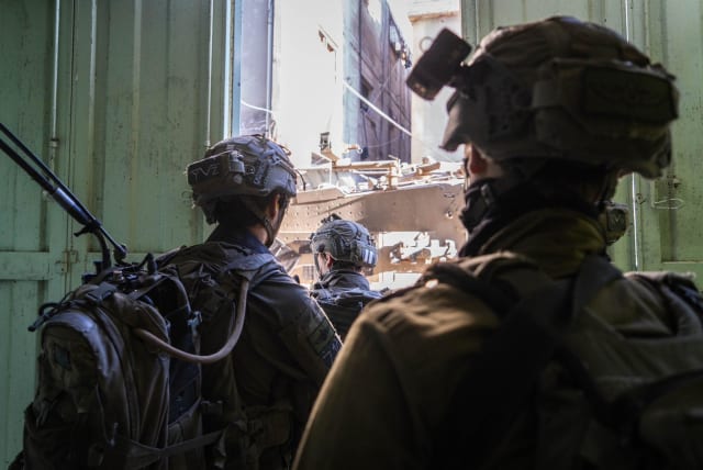  Israeli soldiers operate in the Gaza Strip on February 11, 2024 (photo credit: IDF SPOKESPERSON'S UNIT)