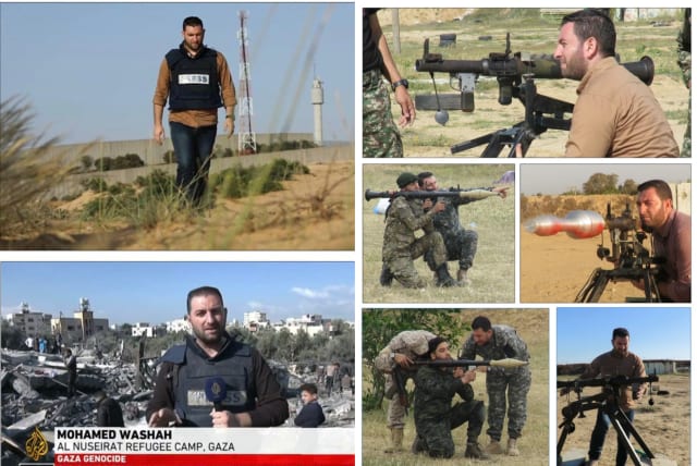  Al-Jazeera journalist and Hamas terrorist Mohammed Wishah (photo credit: IDF SPOKESPERSON'S UNIT)