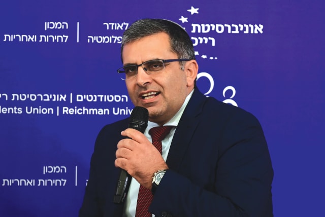  ALIYAH AND Integration Minister Ofir Sofer speaks at Reichman University, last year. It is always important to remember that Jews come in all shapes and sizes, says the writer. (photo credit: TOMER NEUBERG/FLASH90)