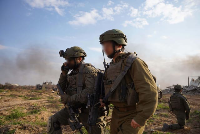  Israeli soldiers operate in the Gaza Strip, February 20, 2024 (photo credit: IDF SPOKESPERSON'S UNIT)