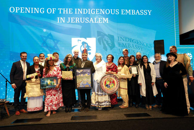  The opening of the Indigenous Embassy, hosted by Friends of Zion (FOZ) in Jerusalem on February 1. (photo credit: YOSSI ZAMIR)