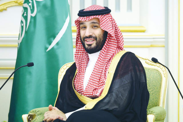  SAUDI CROWN PRINCE Mohammed bin Salman: In 2018, he told US Jewish leaders that ‘the Palestinian leadership has repeatedly missed opportunities... It’s time for the Palestinians to accept the proposals and come to the negotiating table – or shut up and stop complaining.’  (photo credit: SPUTNIK/REUTERS)