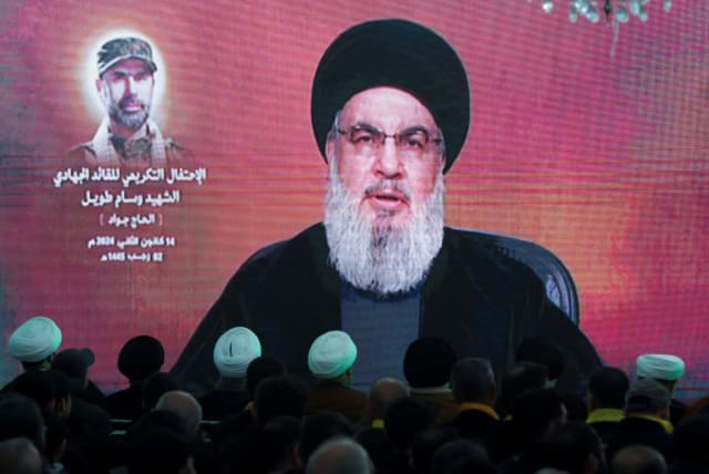  Hassan Nasrallah (photo credit: AZIZ TAHER/REUTERS)