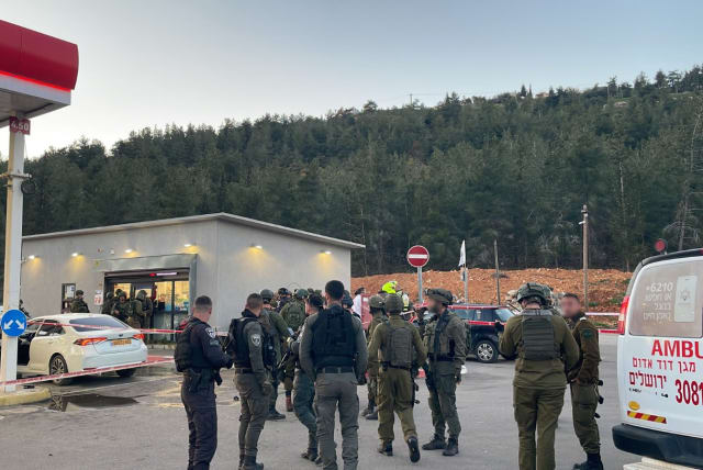  Israeli forces seen following a terror attack in Eli, the West Bank, February 29, 2024 (photo credit: IDF SPOKESPERSON'S UNIT)