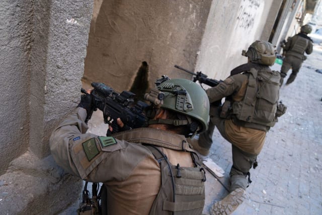  Israeli soldiers operate in the Gaza Strip on March 3, 2024  (photo credit: IDF SPOKESPERSON'S UNIT)
