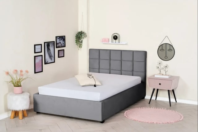   'Ezmal'e' upholstered bed model Omar and half price NIS 1795 (photo credit: PR)